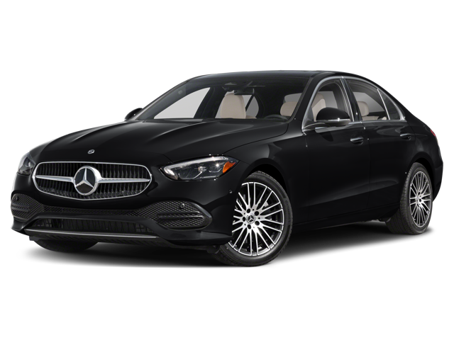 Black 2025 Mercedes-Benz C 300 on display