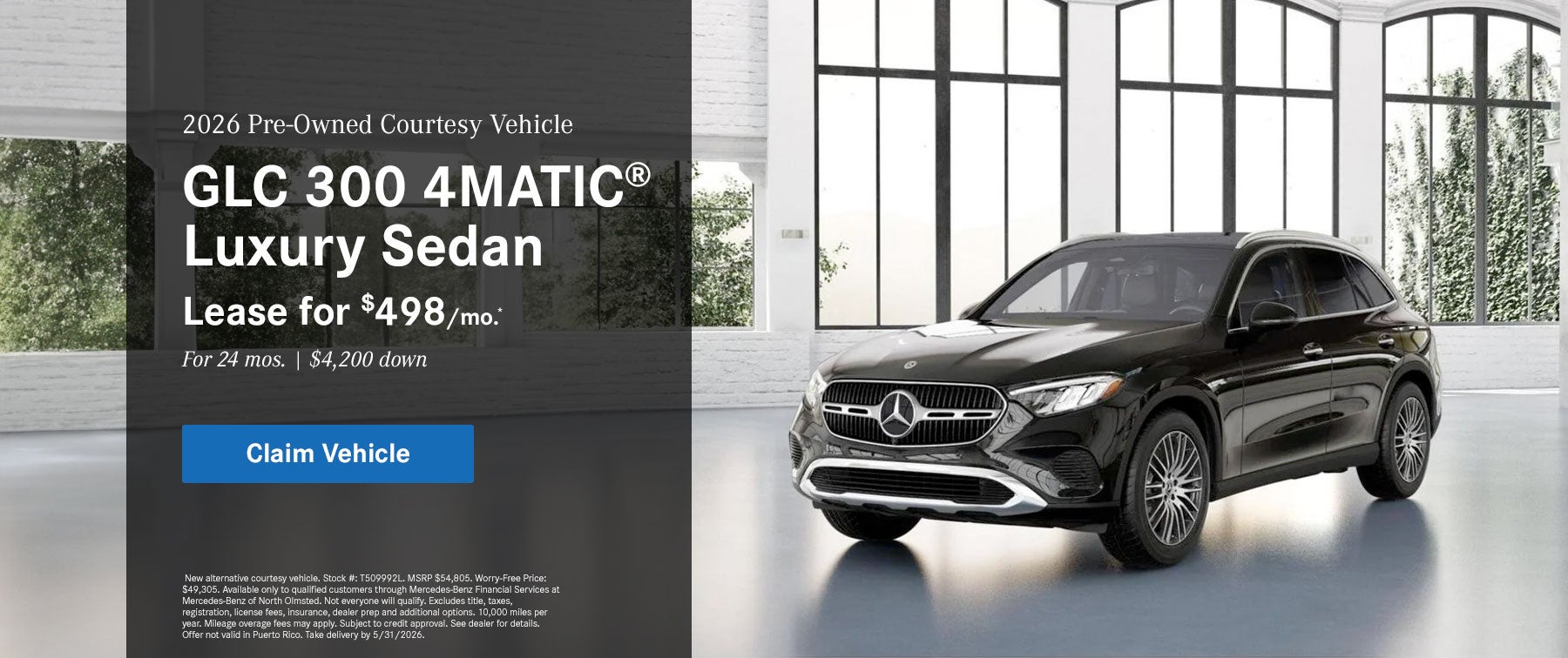 GLC 300 4MATIC Lease Offer