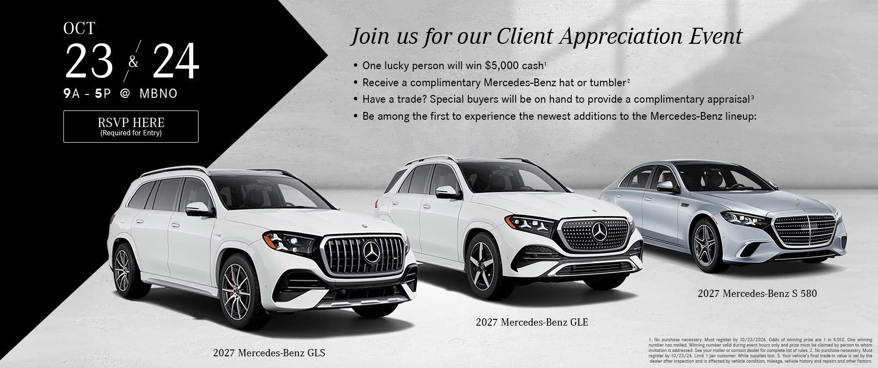 Join us for our Client Appreciation Event October 23 - 24